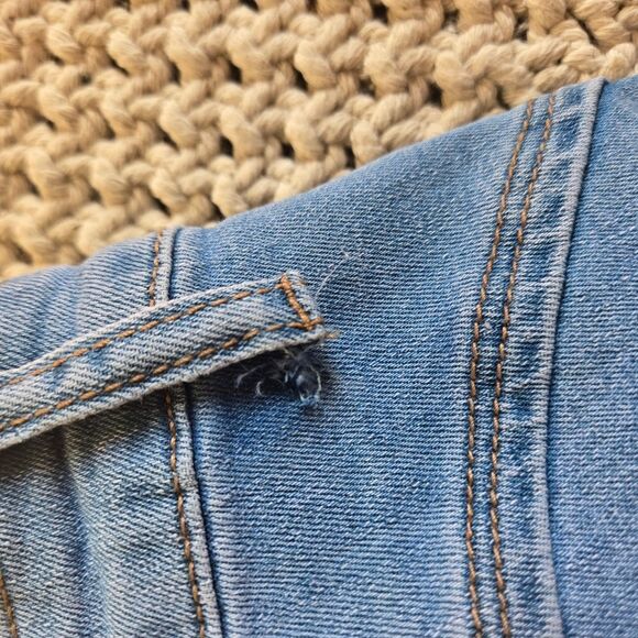 Denim Life Skinny Sparkle Angel Wings Eyelet Bottom Jeans - Picture 8 of 8